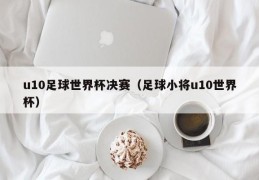 u10足球世界杯决赛（足球小将u10世界杯）