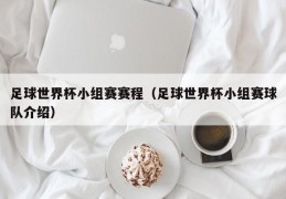 足球世界杯小组赛赛程（足球世界杯小组赛球队介绍）