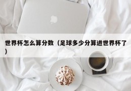 世界杯怎么算分数（足球多少分算进世界杯了）