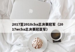 2017至2018cba总决赛冠军（2017wcba总决赛冠亚军）