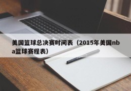 美国篮球总决赛时间表（2015年美国nba篮球赛程表）